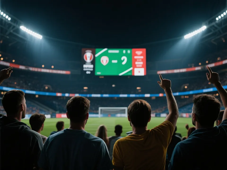 实时比分与赛场氛围示意图