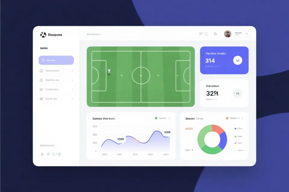 比赛数据与比分面板示意图