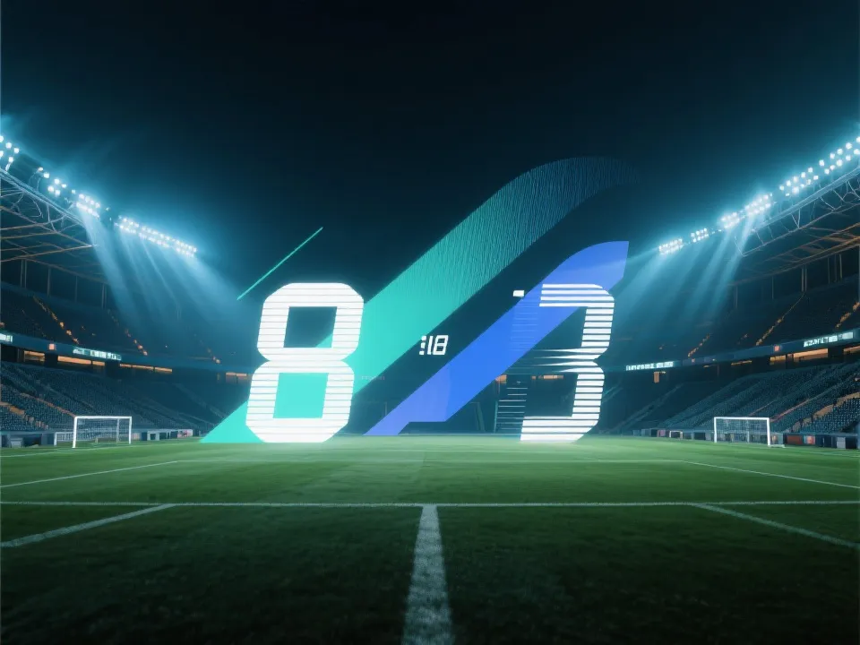 比分与赛场信息展示示意图